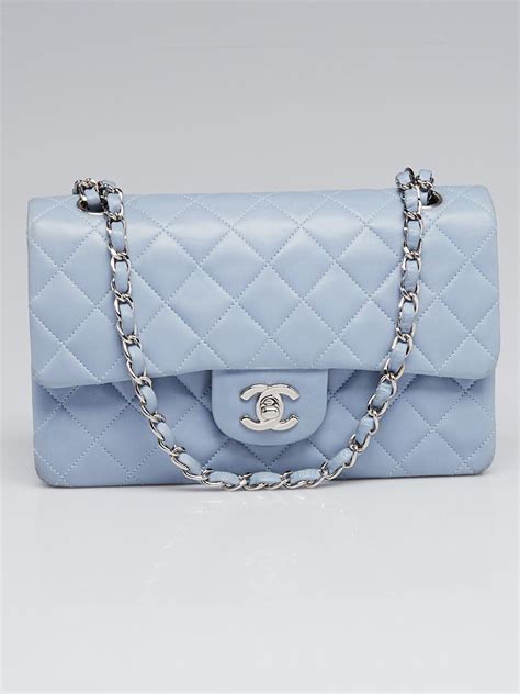 chanel flap light blue|chanel small classic flap price.